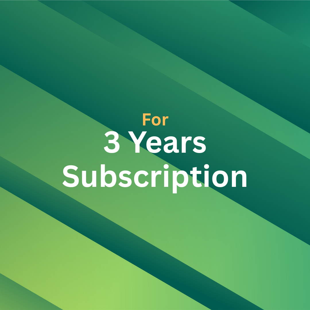 For 3 Years Subscription Plan